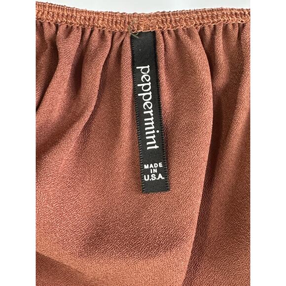 Peppermint Women’s Sz L Blouse Top Peasant Cottage Core Made In The USA - Picture 9 of 12